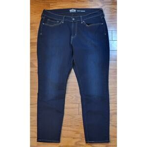LEVI STRAUSS Signature Women Size 16 Jeans Mid Rise Skinny Ankle Denim
